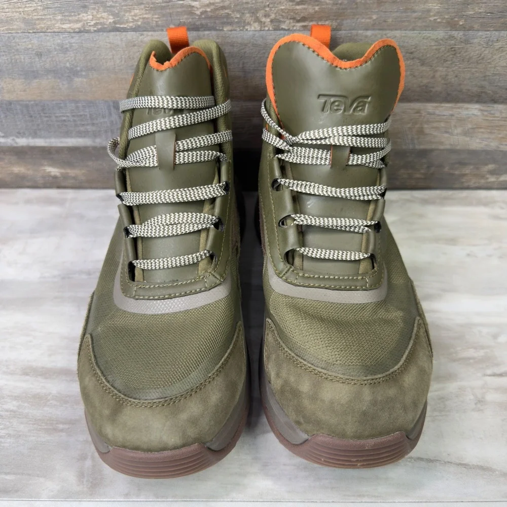 Teva Geotrecca Mid Mens Size 9 Hiking Boots Waterproof Geotrecca Olive Green